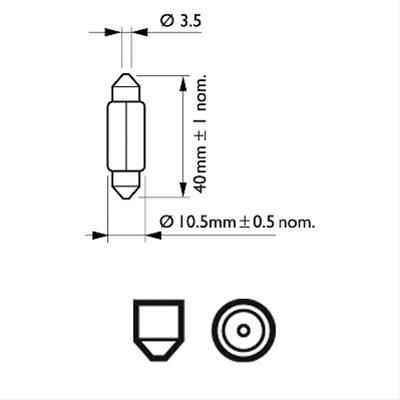 BEC 12V5W SOFIT T10,5X43 (SE FACTUREAZA CATE 10)