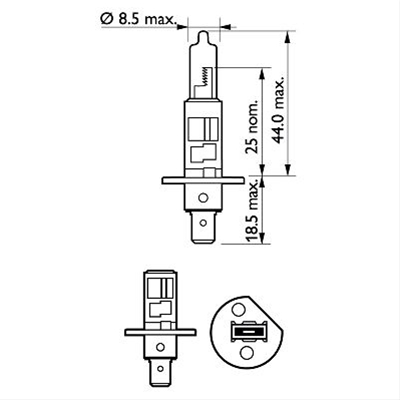 SET 2 BECURI H1 12V55W X-TREME VISION PRO150 (+150%)