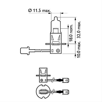 BEC H3 12V 55W +30% LUMINOZITATE VISION PACHET COMERCIAL