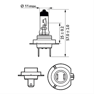 BEC H7 12V55W LONGLIFE ECOVISION PACHET COMERCIAL