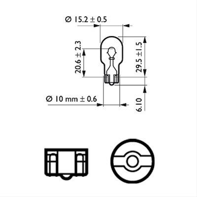 BLISTER 2 BECURI 12V16W TIP W16W