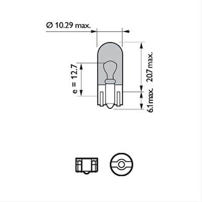 BLISTER 2 BECURI W5W 12V5W WHITE VISION ULTRA