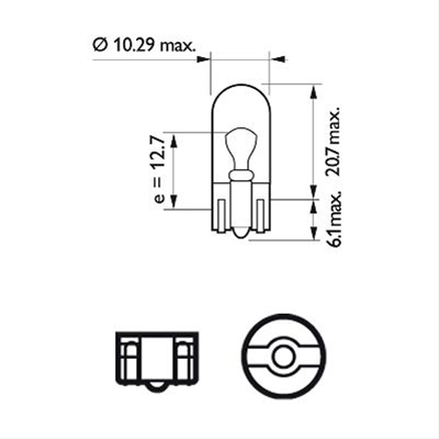 BLISTER 2 BECURI 24V5W TIP W5W