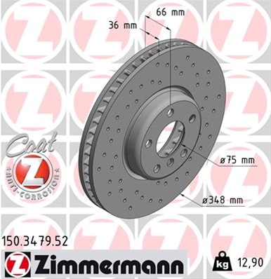 Imagine pentru produsul „DISC FRANA DR  A SE COMANDA IMPREUNA CU 150.3478.52"