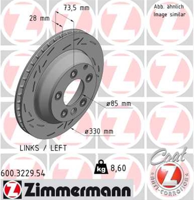DISC FRANA SPATE STANGA BLACK Z
