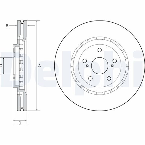 DISC FRANA DELPHI (LIVRABIL NUMAI PERECHE)