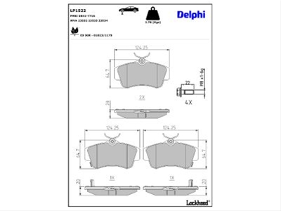 Imagine pentru produsul „SET PLACUTE FRANA,FRANA DISC"