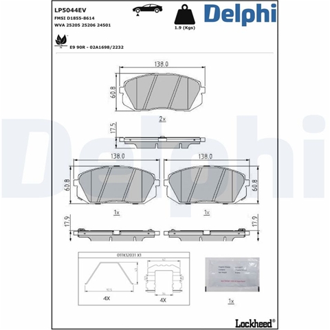 SET PLACUTE FRANA - DELPHI NBB