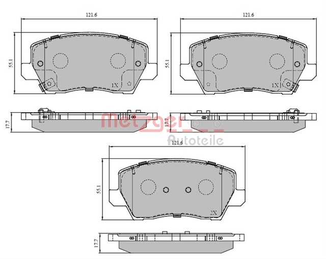 Imagine pentru produsul „SET PLACUTE FRANA FRANA DISC METZGER CSNBB"