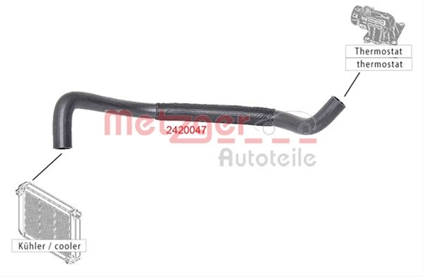 Imagine pentru produsul „FURTUN RADIATOR METZGER SFNBB"