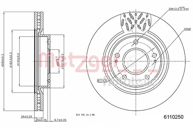 Imagine pentru produsul „DISC FRANA METZGER CSNBB"