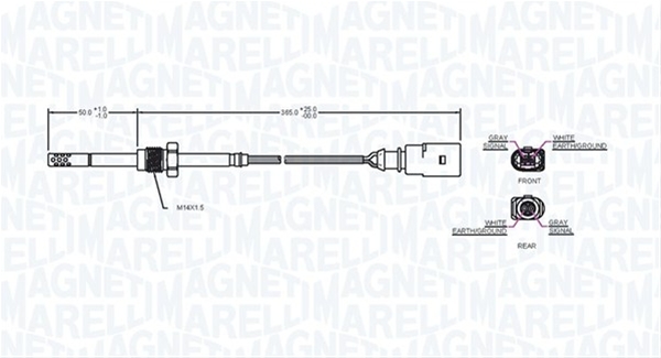 SENZOR TEMPERATURA GAZE ESAPAMENT (STS0075) MARELLI