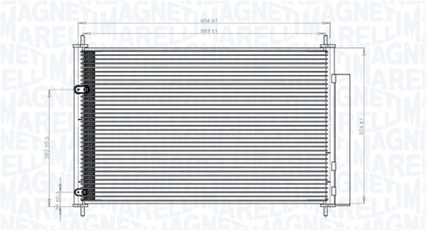 Imagine pentru produsul „CONDENSATOR A/C (BC767) MARELLI SE25"