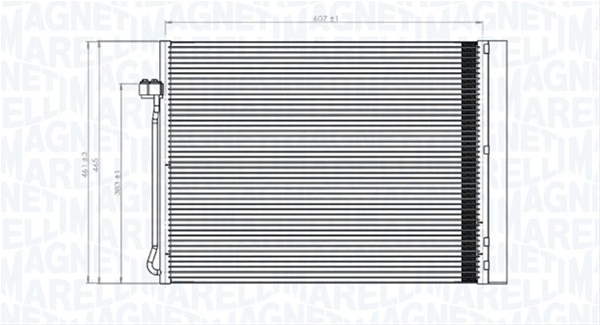 CONDENSATOR A/C (BC795) MARELLI SE25