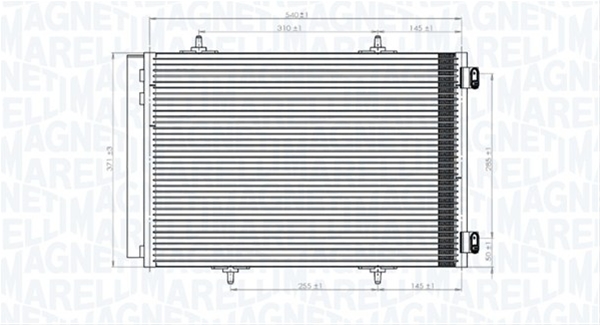 Imagine pentru produsul „CONDENSATOR A/C (BC822) MARELLI SE25"