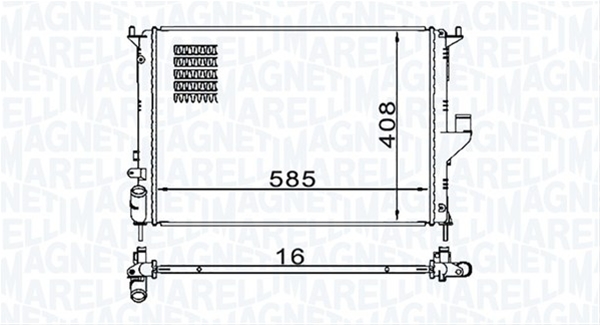 RADIATOR MOTOR (BM1609) MARELLI