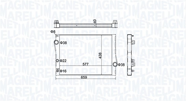 (BM1635) RADIATOR MOTOR SE22 MARELLI