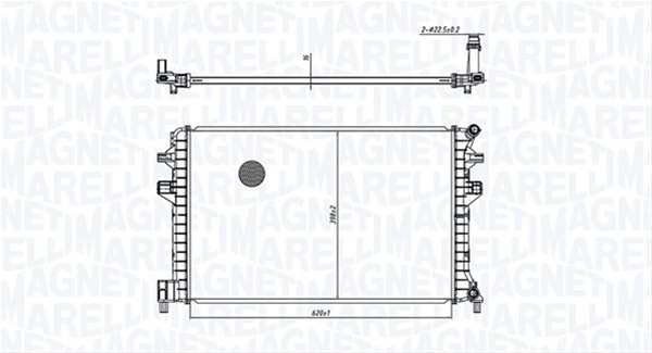 Imagine pentru produsul „RADIATOR MOTOR (BM1663) MARELLI"