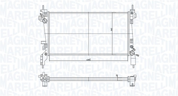 Imagine pentru produsul „RADIATOR MOTOR (BM1726) MARELLI"