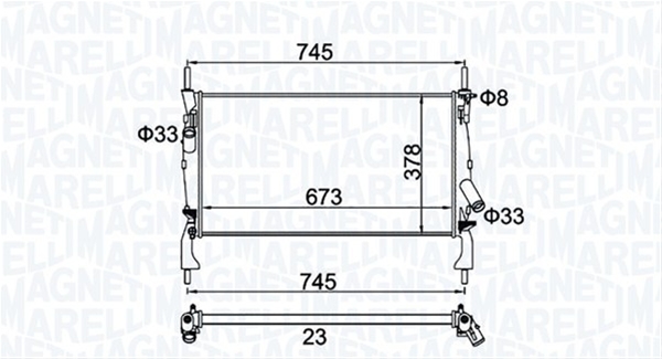 RADIATOR MOTOR (BM1739) MARELLI