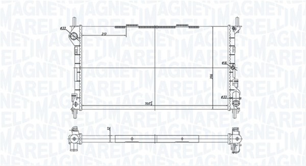 Imagine pentru produsul „RADIATOR MOTOR (BM1812) MARELLI"