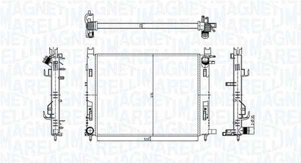 Imagine pentru produsul „RADIATOR MOTOR (BM1821) MARELLI"