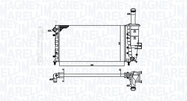 RADIATOR MOTOR (BM1939) MARELLI