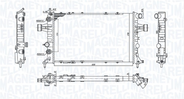 Imagine pentru produsul „RADIATOR MOTOR (BM1946) MARELLI"