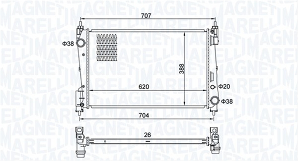 Imagine pentru produsul „RADIATOR, RACIRE MOTOR"