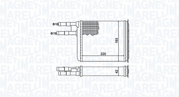 (BR401) CALORIFER SE25 MARELLI