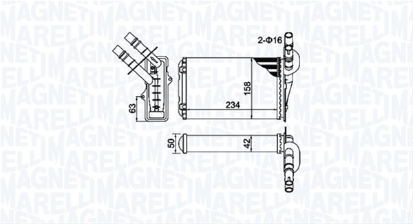 (BR404) CALORIFER SE25 MARELLI