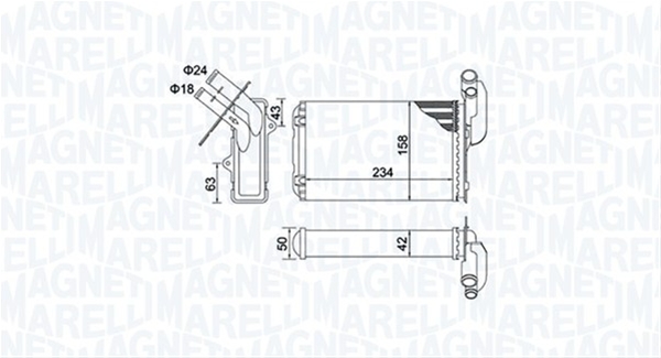 (BR405) CALORIFER SE25 MARELLI