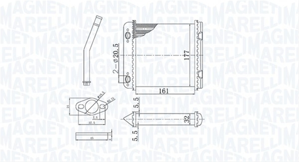 (BR408) CALORIFER SE25 MARELLI