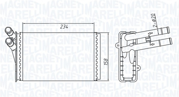 (BR409) CALORIFER SE25 MARELLI