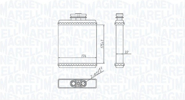 (BR412) CALORIFER SE25 MARELLI