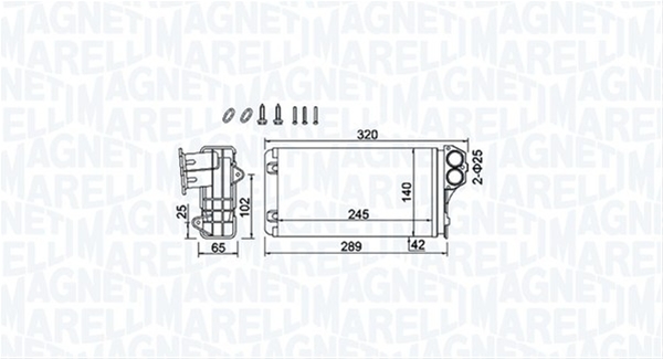 (BR416) CALORIFER SE25 MARELLI