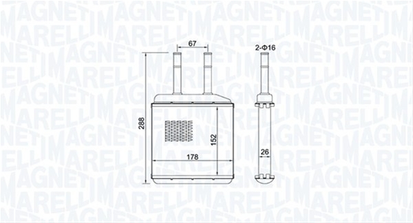 (BR420) CALORIFER SE25 MARELLI