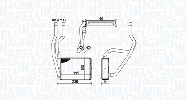 (BR421) CALORIFER MARELLI