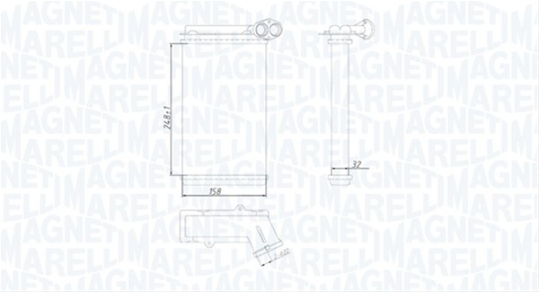 (BR422) CALORIFER SE25 MARELLI