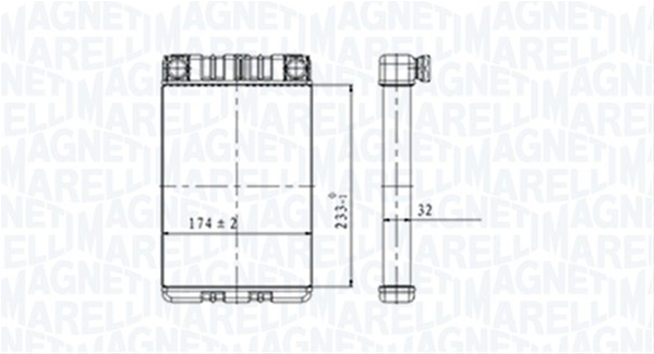 (BR428) CALORIFER SE25 MARELLI