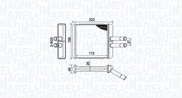(BR429) CALORIFER SE25 MARELLI