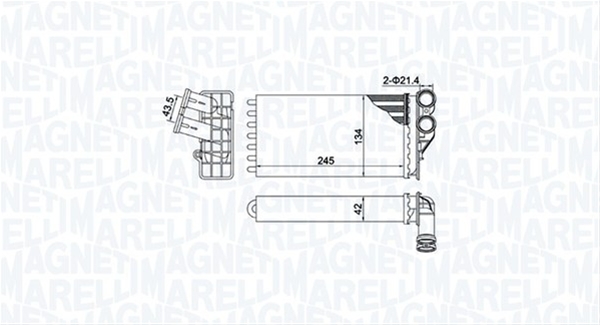 Imagine pentru produsul „(BR430) CALORIFER SE25 MARELLI"