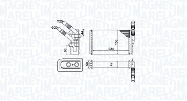 (BR433) CALORIFER MARELLI