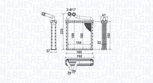 (BR442) CALORIFER SE25 MARELLI