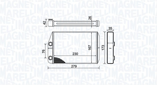 (BR443) CALORIFER SE25 MARELLI