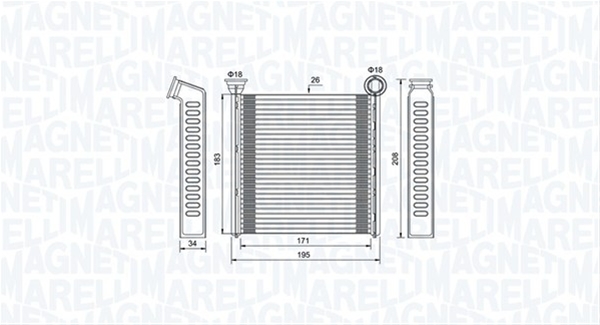 (BR448) CALORIFER SE25 MARELLI