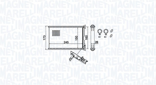 (BR455) CALORIFER SE25 MARELLI