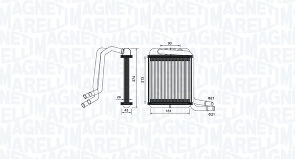 (BR458) CALORIFER SE25 MARELLI