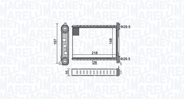 Imagine pentru produsul „(BR464) CALORIFER SE25 MARELLI"