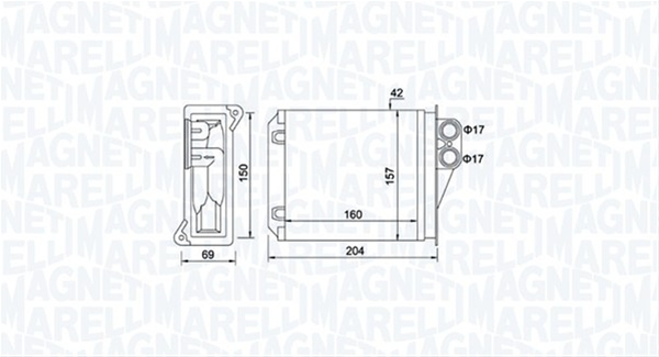 (BR481) CALORIFER SE25 MARELLI